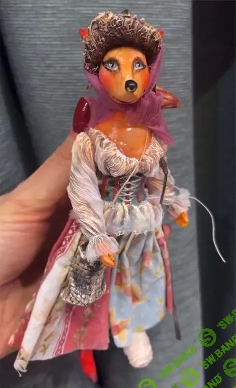 [Куклы] МК в записи по ёлочной игрушке «Лиса Алиса» [Аня Маня]