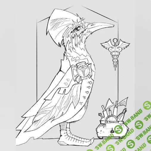 [Куклы] Придворный лекарь. Полосатая желна [Анастасия Голенева]