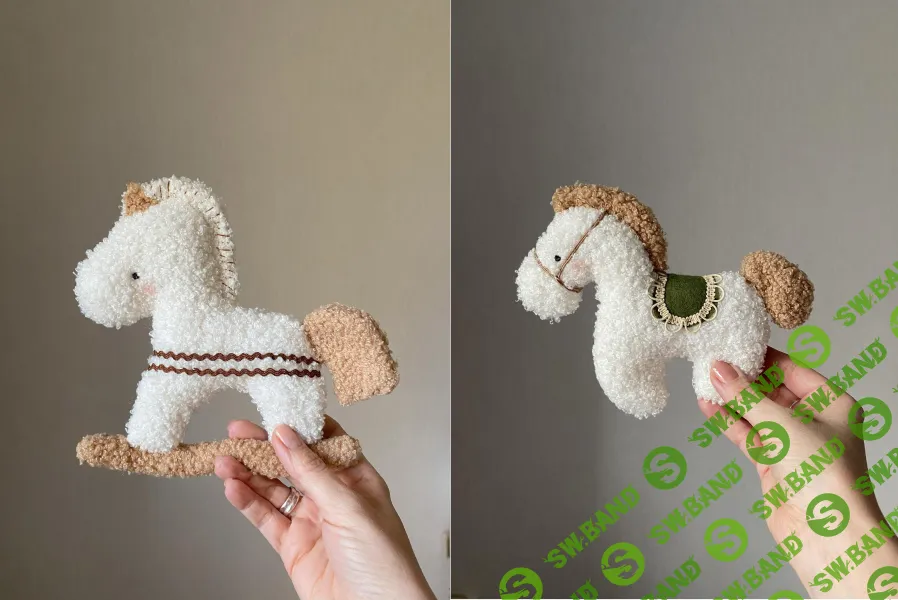 [Куклы] Выкройки игрушек Лошадок (2 шт.) с мастер-классом по пошиву [Gala Palle]