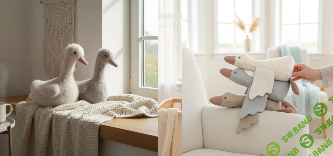 [Куклы] Выкройки мягких игрушек гусей [CelebrateWhoYouArt]