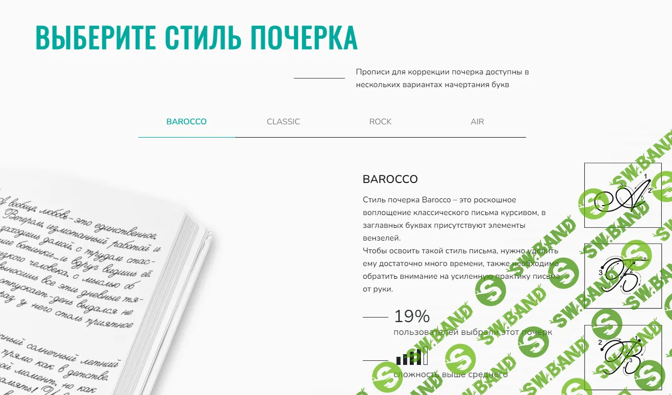 [Кура Лапой] Прописи для коррекции почерка. Стиль Barocco (2024)