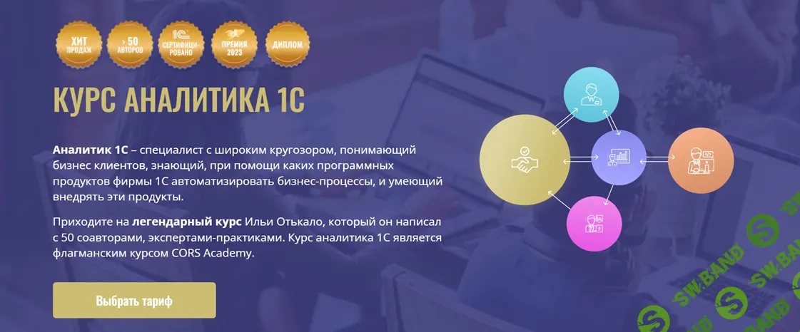 Курс Аналитика 1C. 2025 [Тариф Базовый] [CORS Academy] [Илья Отькало, Станислав Митичкин, Андрей Коптелов]