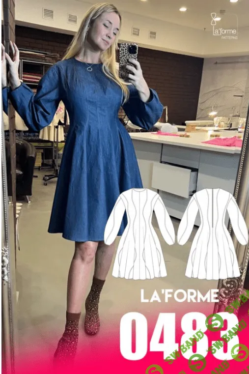 [LaForme] Платье 0483. Размеры 42-52. Рост 164 (2023)