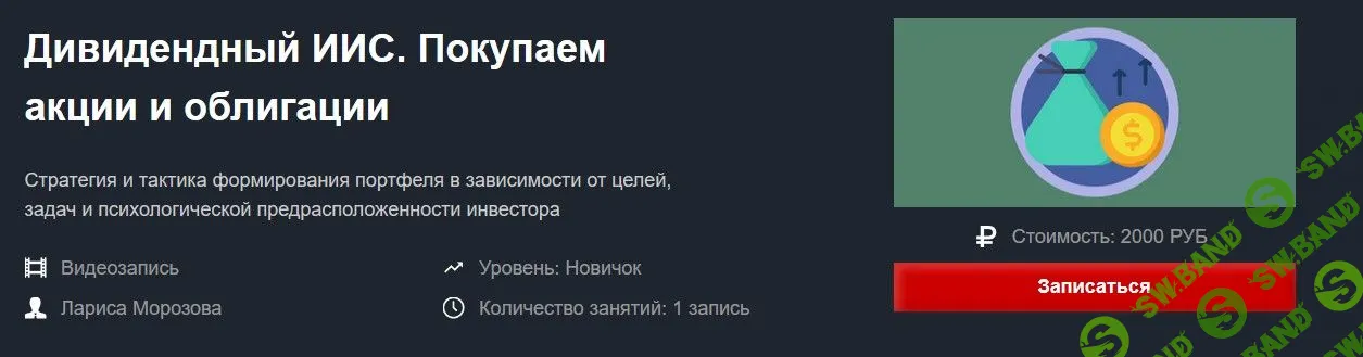 [Лариса Морозова] Дивидендный ИИС. Покупаем акции и облигации (2019)