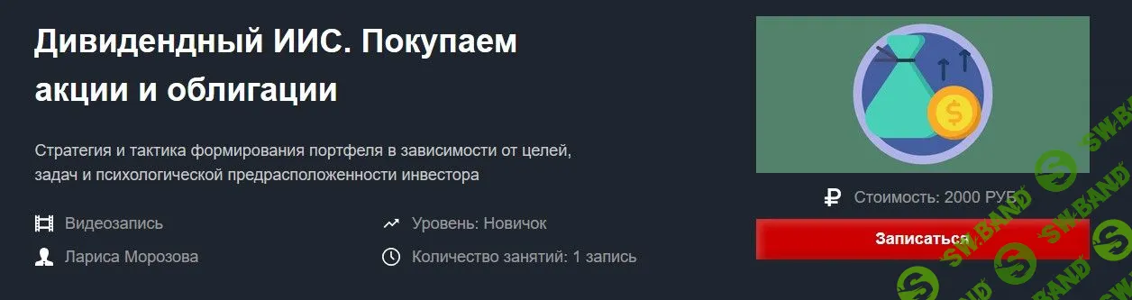 [Лариса Морозова] Дивидендный ИИС. Покупаем акции и облигации (2020)