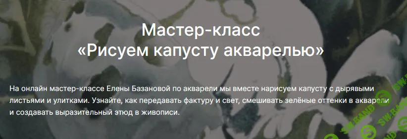 [lectoroom, Елена Базанова] Рисуем капусту акварелью (2025)