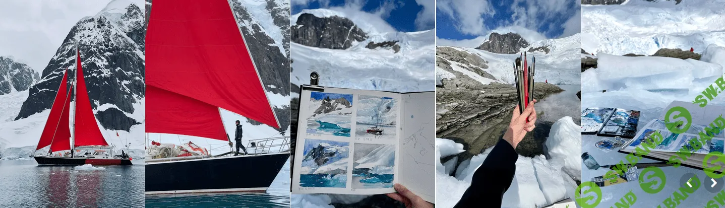 [lectoroom] [Юлия Барминова] Горы, море, парусная яхта акварелью (2022)