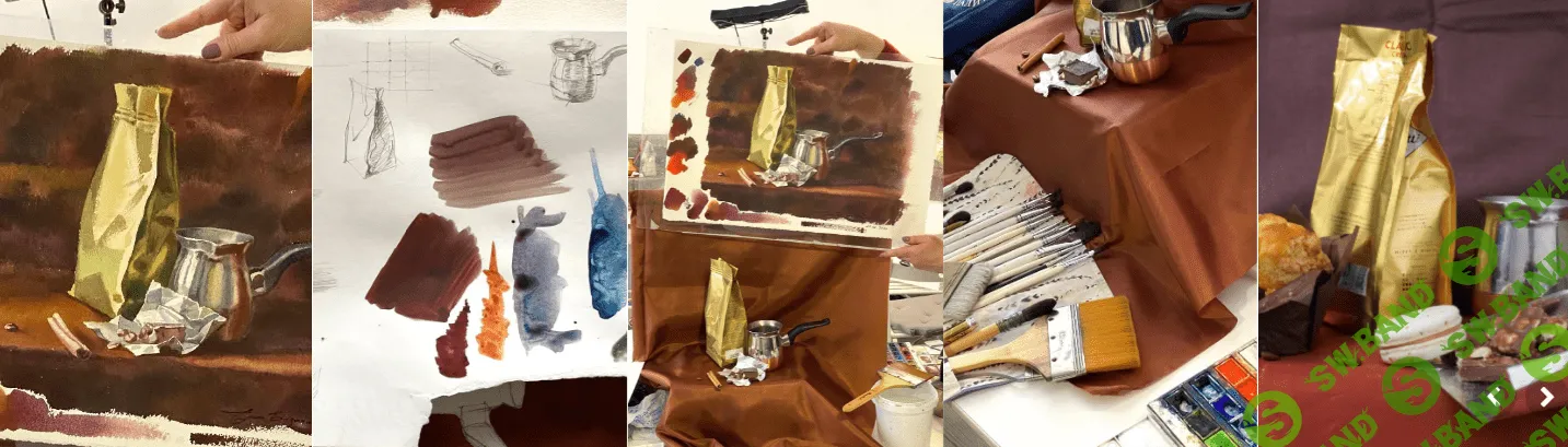 [lectoroom] Кофейный натюрморт акварелью (2024)