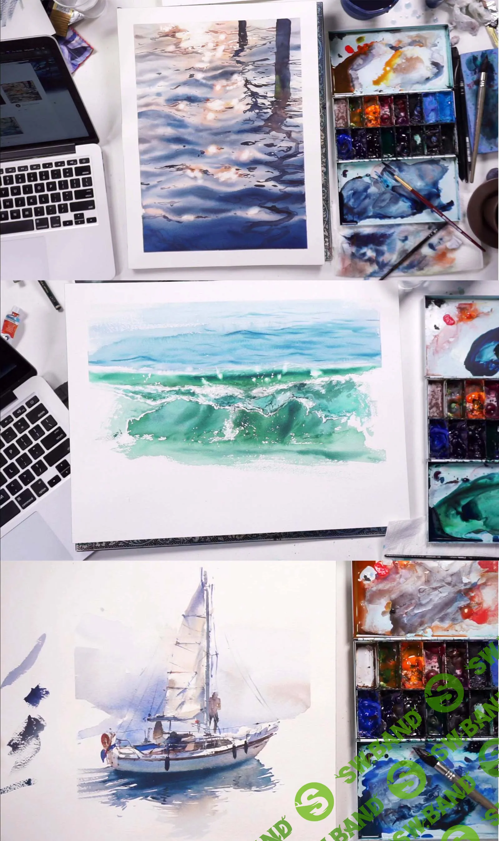 [lectoroom.ru] Морской акварельный онлайн марафон с Юлией Барминовой