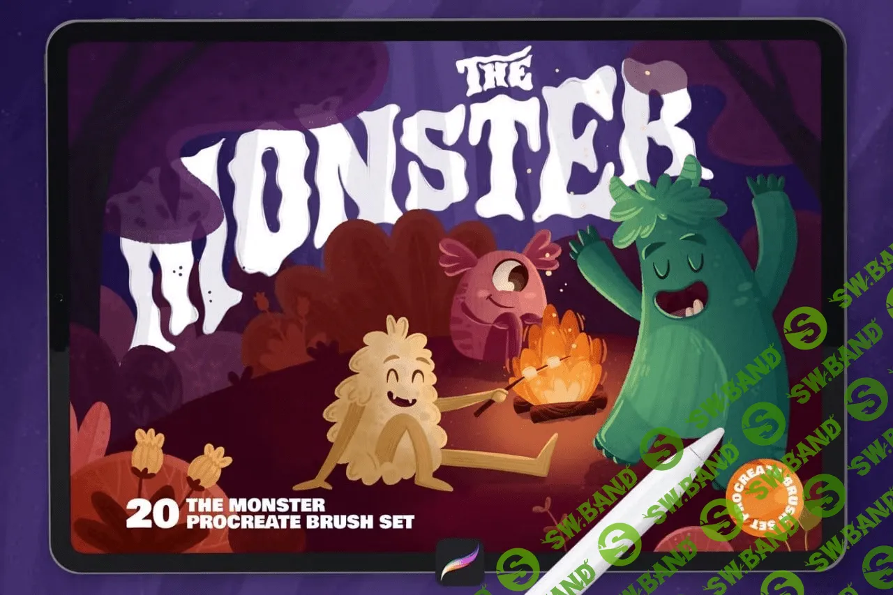 [Leonard Posavec] The Monster Procreate Brushes (2022)