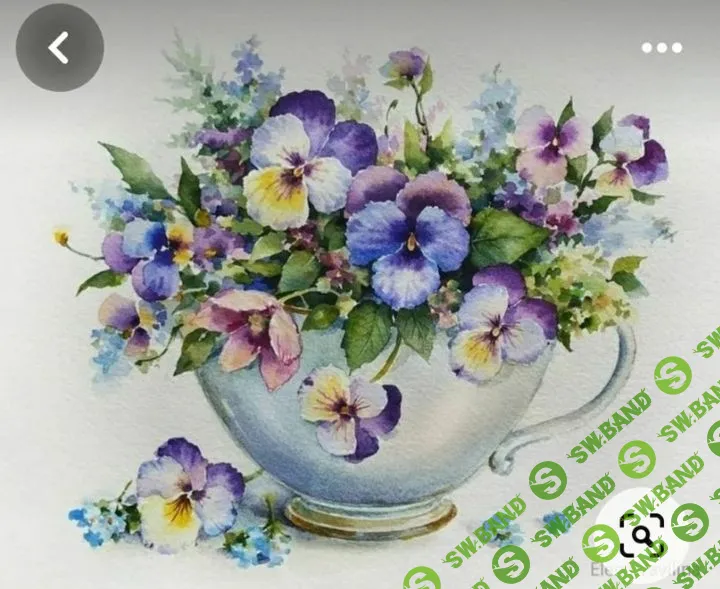 [Лепка] Лепное панно "Анютины глазки" [Школа Руденских]