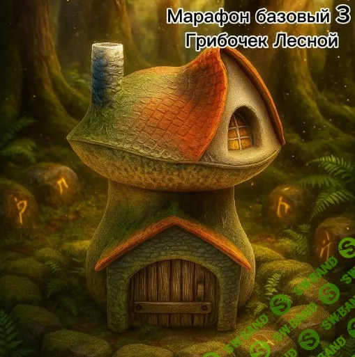 [Лепка] Марафон базовый 3. Грибочек лесной [Лёля Раевская]