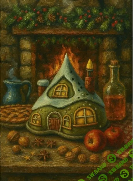 [Лепка] Марафон выходного дня. Сезон 39. Новогодний домик [Лёля Раевская]