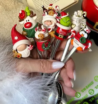 [Лепка] Новогодние ложечки-2 [Надежда Щепелина]