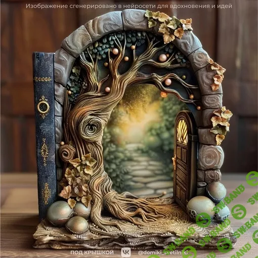 [Лепка] Волшебная дверь [Домики-светильники]