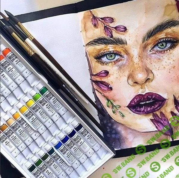 [Леся Поплавская] Акварельный портрет. Первые шаги