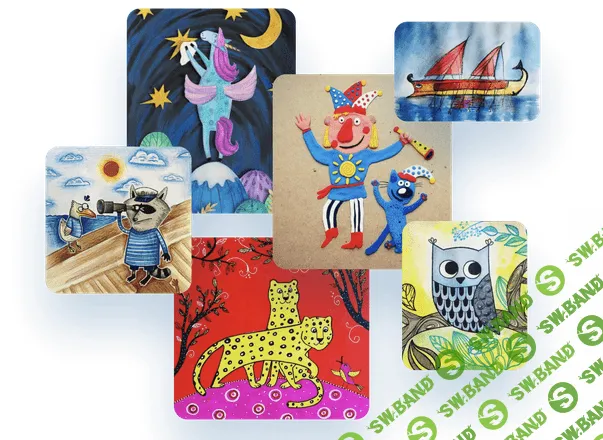 [Lil School] Обучение детей рисованию в летнем лагере. Июль (2020)