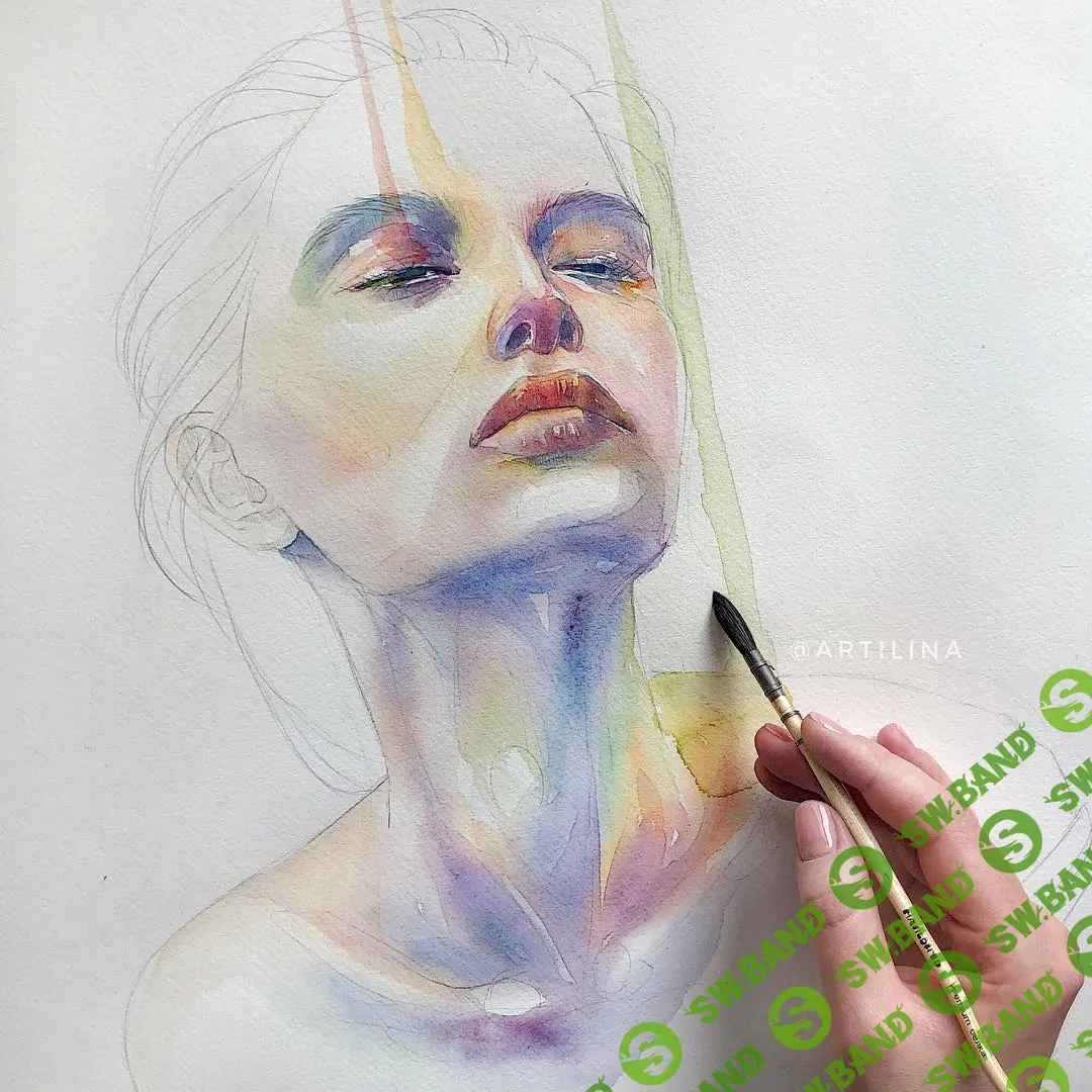 [Лина Полунина] Акварельный портрет (2019)