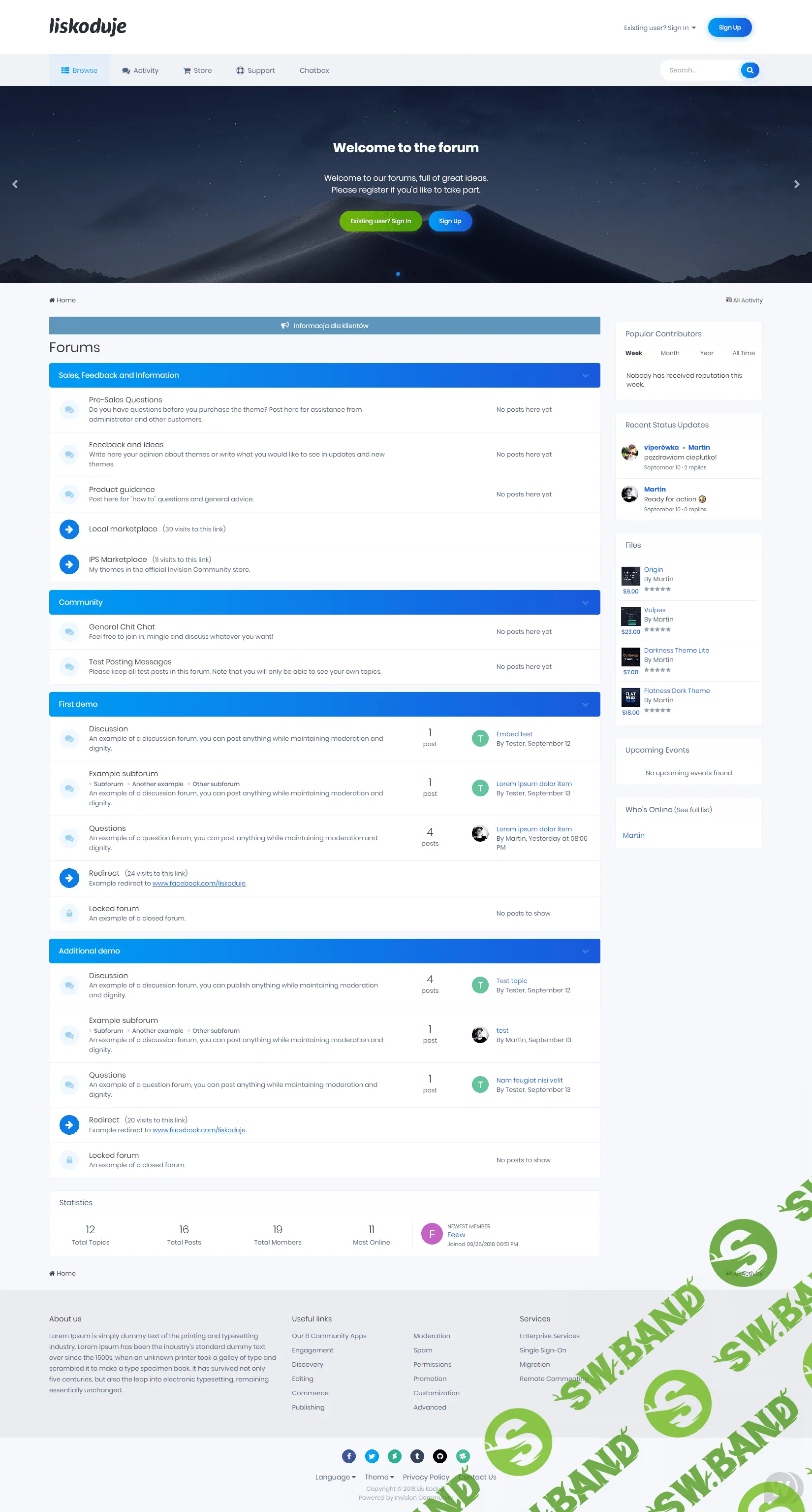 [liskoduje] Darkness Theme Lite 1.3.2 - красивый стиль для IPS 4.3.x