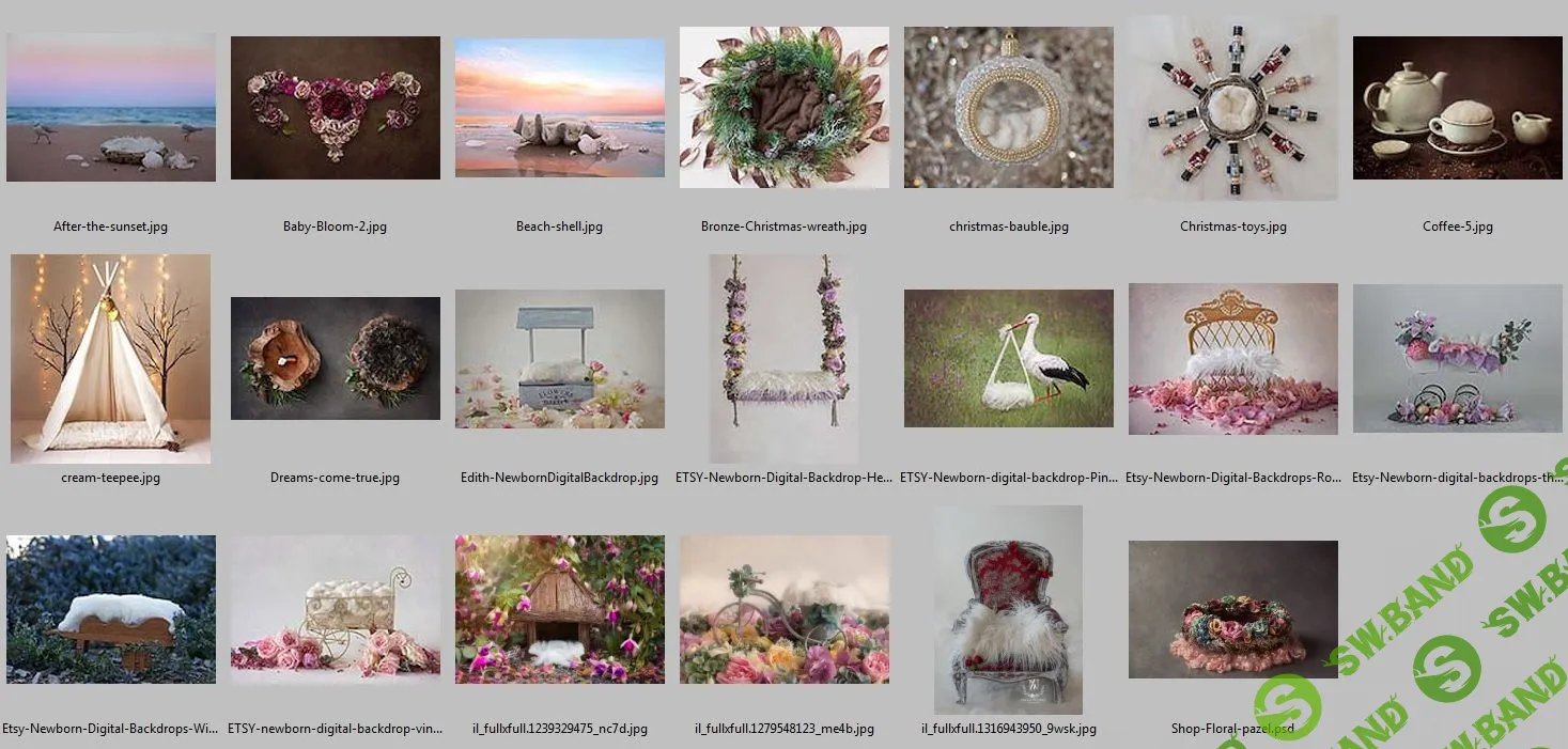 [Luisa Dunn] Цифровые фоны для новорожденных-3