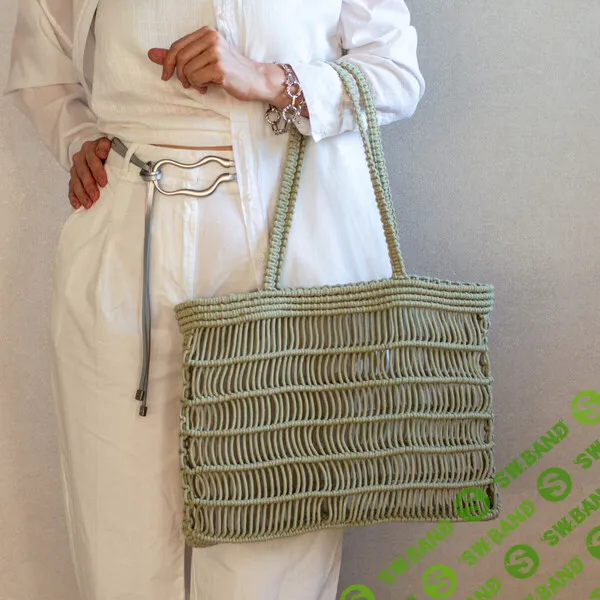 [Макраме] Плетеный шоппер [macrame_set] [Елена Иванова]
