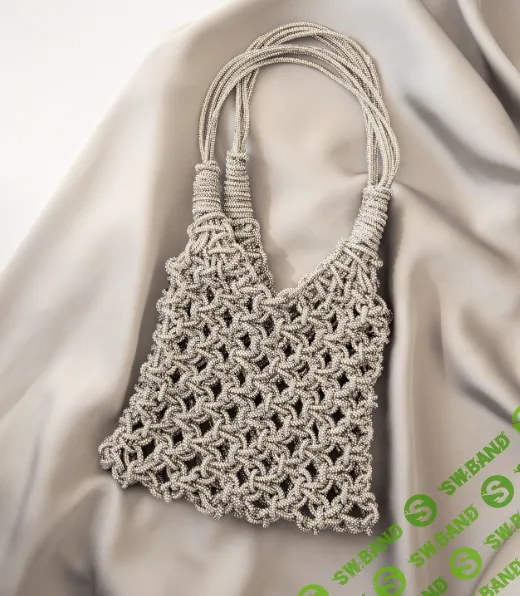 [Макраме] Сумка из блестящего шнура [w.all.s]