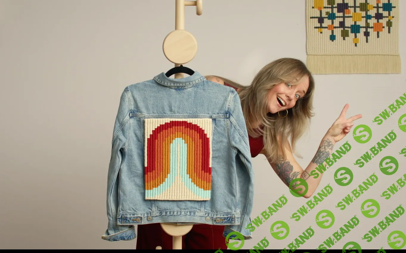 [Макраме] Украшаем джинсовую куртку с помощью макраме [Domestika] [Terri Watson]