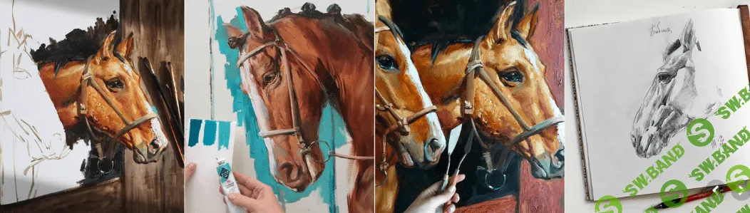 [Мария Павлова] [lectoroom] Голова лошади маслом (2022)