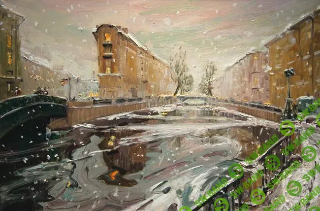 [Мария Павлова] Зимний Петербург. Пейзаж маслом (2022)