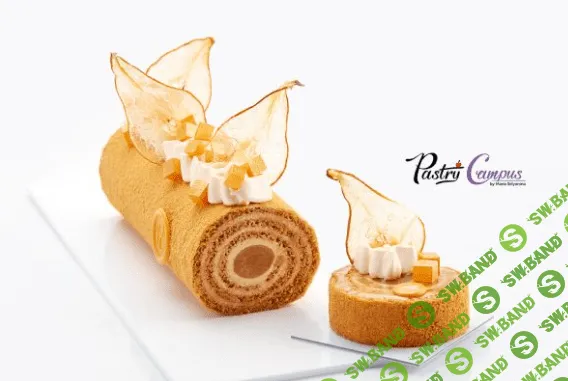 [Мария Селянина] Рулет Медовик с грушами и чаем (2023)