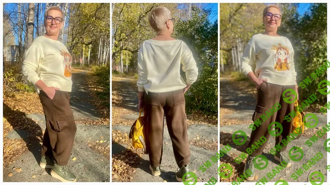 [Машинное вязание] Брюки карго [Ольга Юрьева]