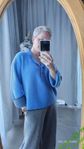 [Машинное Вязание] Джемпер с английским воротником + ДК [Татьяна Макаренко]