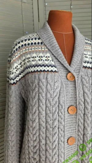 [Машинное вязание] Кардиган Исландия [Татьяна Макаренко]