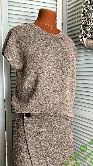 [Машинное вязание] Костюм Соль с перцем [Татьяна Макаренко]