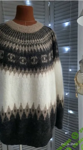 [Машинное вязание] Лопапейса ЗОЛОТО ИНКОВ [Татьяна Макаренко]