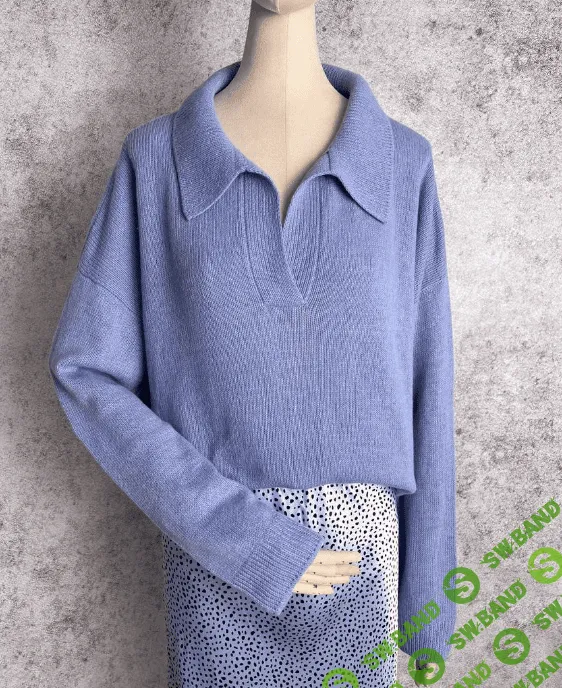 [Машинное вязание] Поло [by_swan_] [Юлия Лебедева]