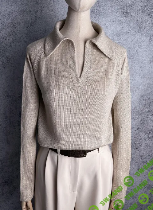 [Машинное вязание] Поло-реглан [by_swan_] [Юлия Лебедева]