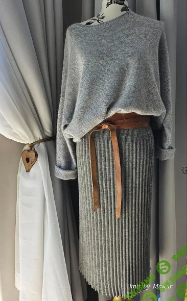 [Машинное вязание] Совместник юбка гофре [Татьяна Макаренко]