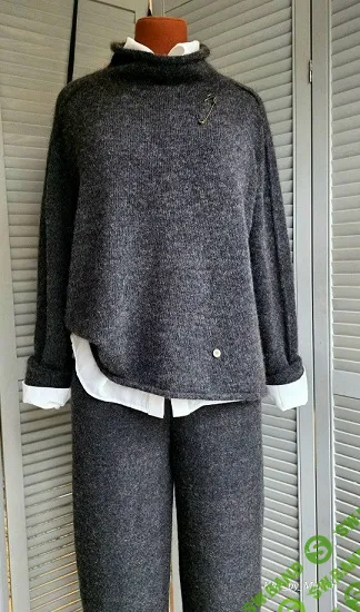 [Машинное вязание] Свитер Норвегия двусторонний [Татьяна Макаренко]