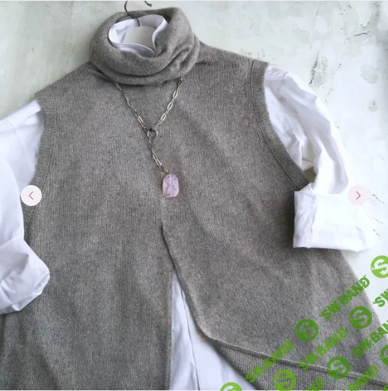 [Машинное вязание] Жилет-туника [Ольга Крикунова]