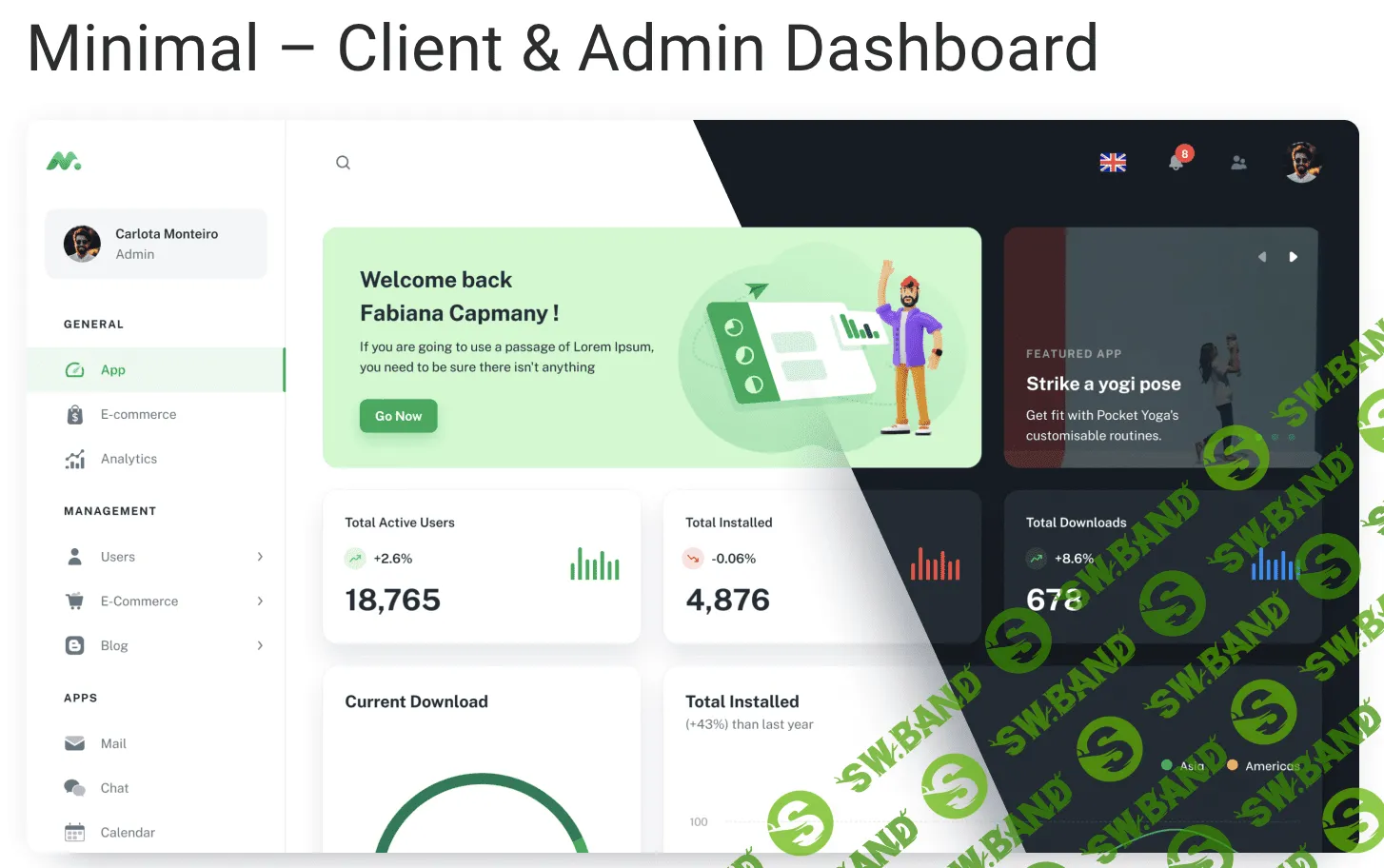 [material-ui] Minimal v2.5.0 – Client & Admin Dashboard (2021)