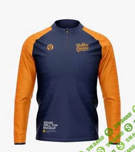 Mens Squad Drill Top - Front View