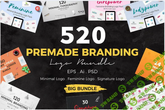 [mightydeals] 500+ шаблонов логотипов