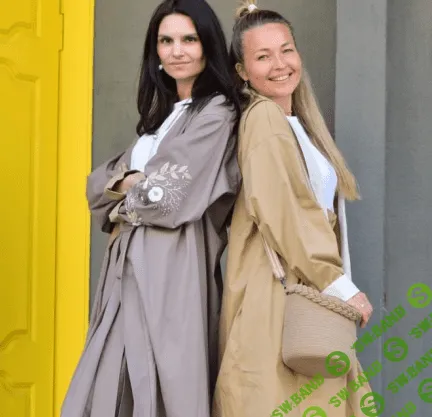 [Милослава Краснопольская] Кимоно со спущенным рукавом с вышивкой без выкройки (2023)