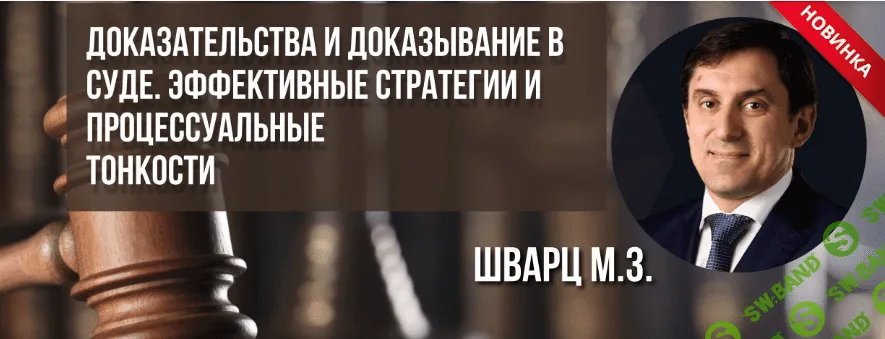 [Михаил Шварц] Доказательства и доказывание в суде. Эффективные стратегии и процессуальные тонкости