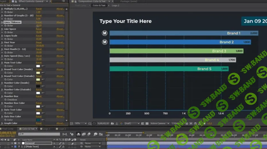 [Motionarray] Smart Graph After Effects Templates - Шаблон для создания графиков (2021)