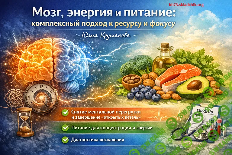 Мозг, энергия и питание: комплексный подход к ресурсу и фокусу [Софья Мархинина]