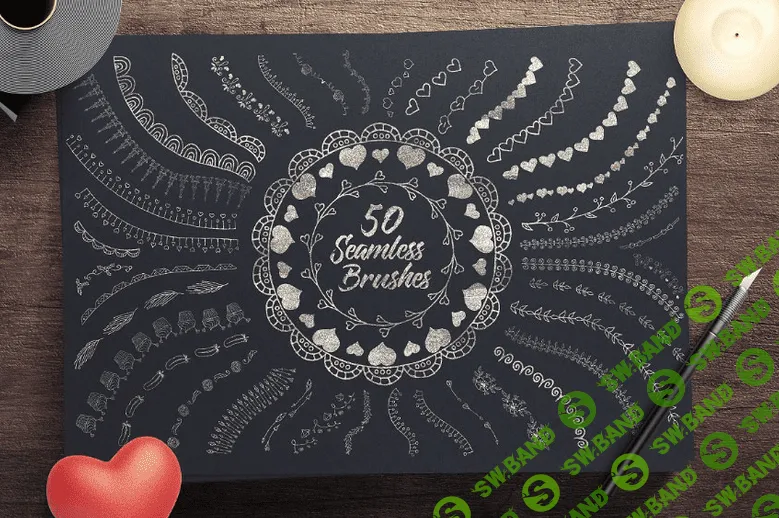 [MyDesignDeals] Творческая коллекция февраля. Текстуры, векторы, акварель и т.д. (2017)