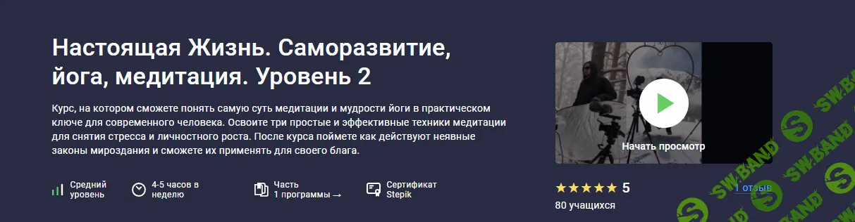 Настоящая Жизнь. Саморазвитие, йога, медитация. Уровень 2 [Stepik] [Балакхилья дас, Сиддхасварупананда Парамахамса]