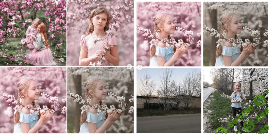 [Натали Комарова] Съемки в цвeтущих садах (2020)